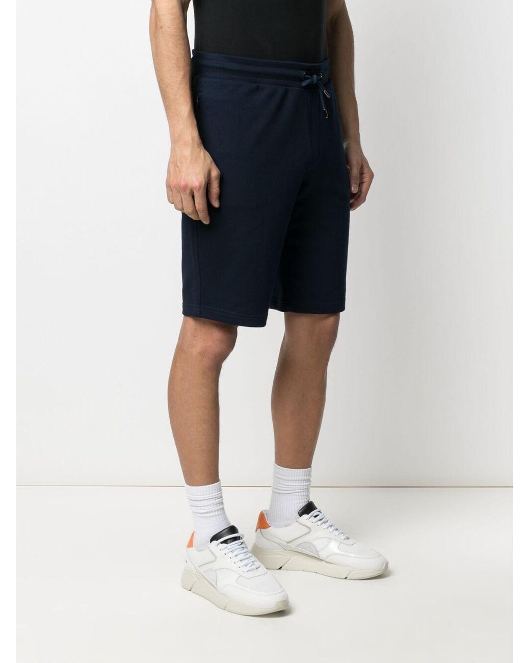 Emporio Armani Blue Drawstring Track Pants for men