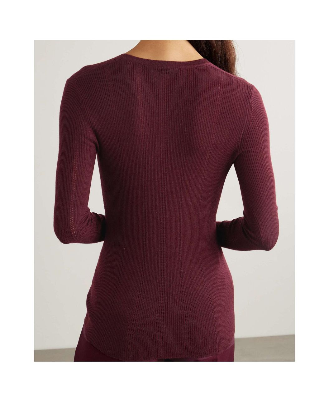 Gabriela Hearst Purple Long-Sleeved Cardigan