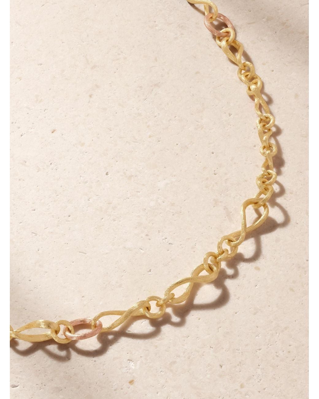 Ole Lynggaard Copenhagen Metallic 18-Karat And Rose Necklace