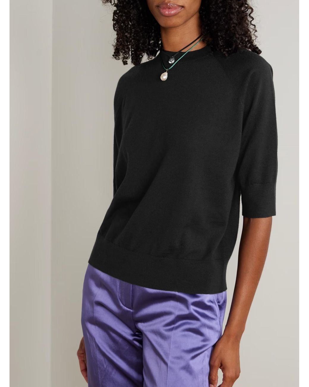 Dries Van Noten Black Merino Sweater