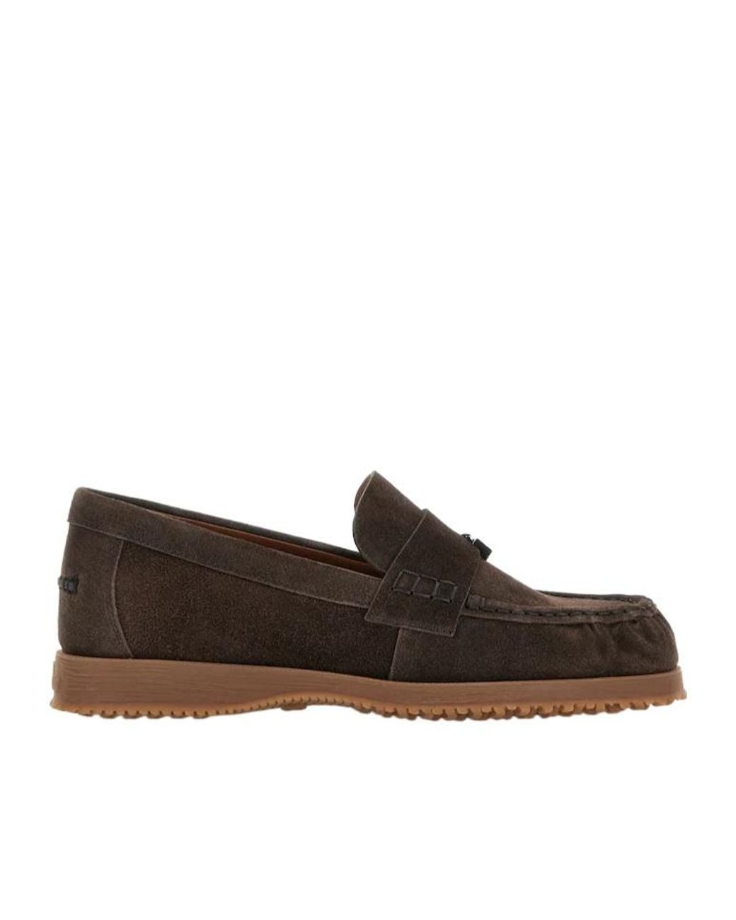 Hogan Brown Traditional Loafers