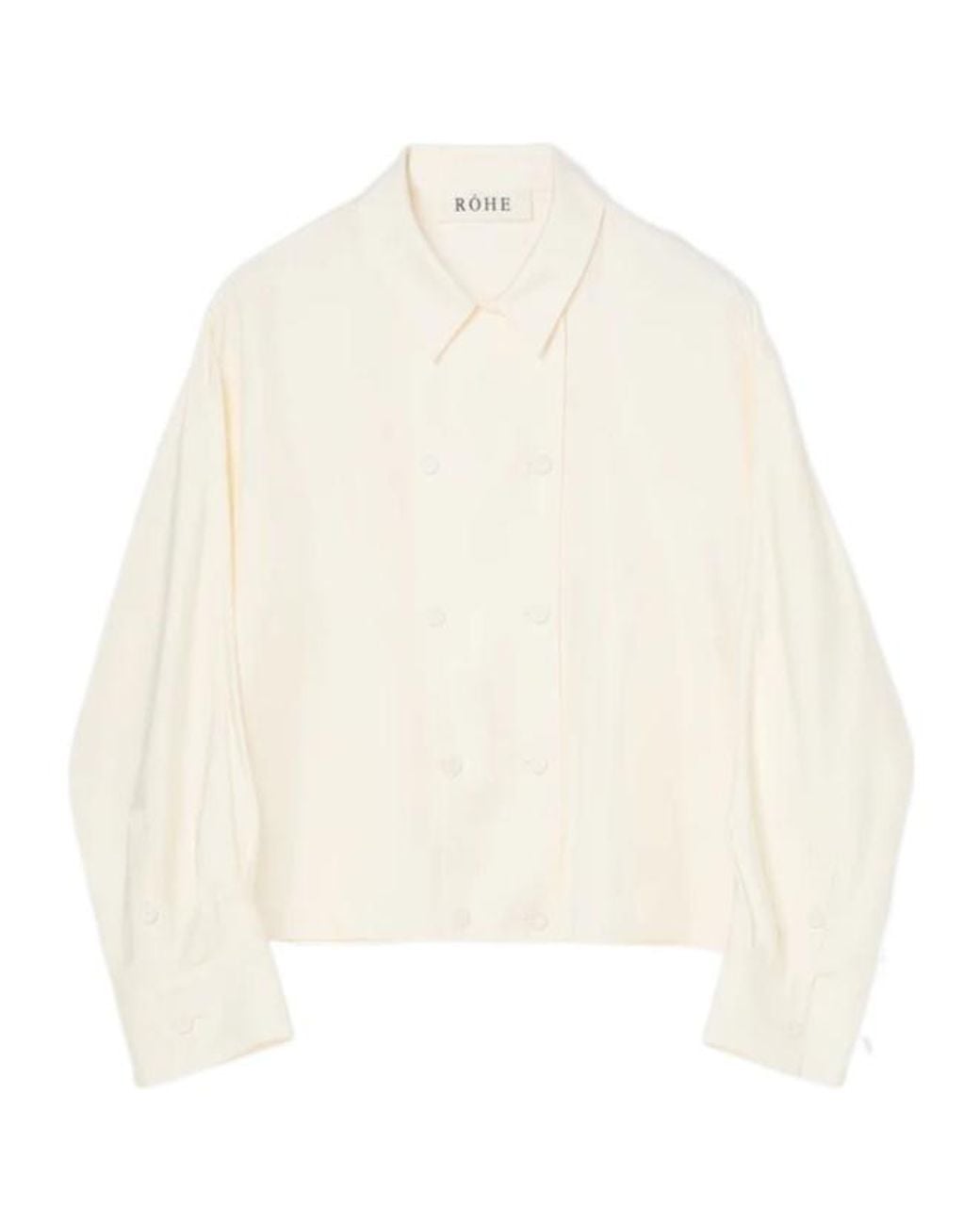 Rohe White Double-Breasted Shirt