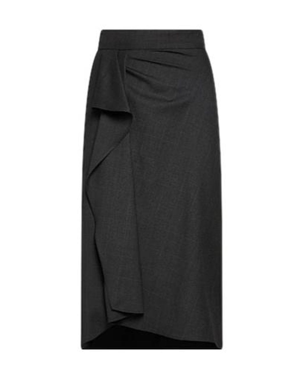 Isabel Marant Black Plaid Midi Skirt