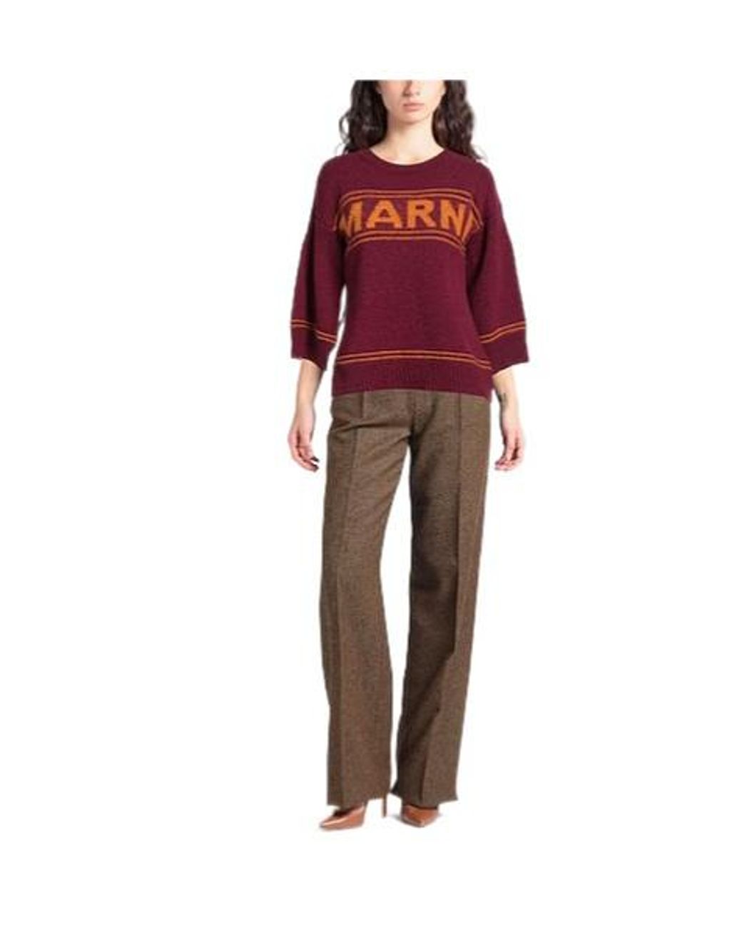 Marni Red Stylish And Versatile Knit Sweater
