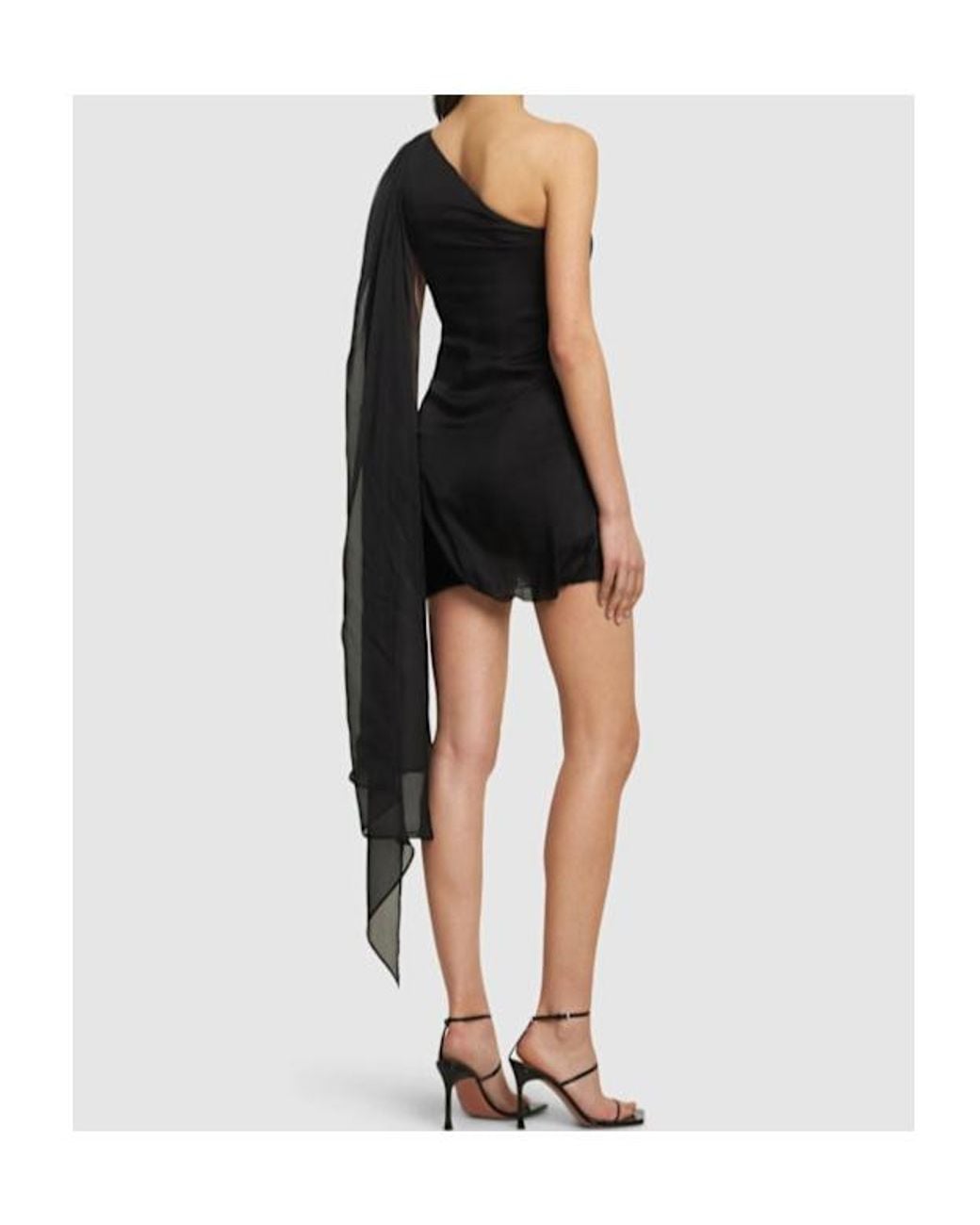 GIUSEPPE DI MORABITO Black Pleated Mini Dress