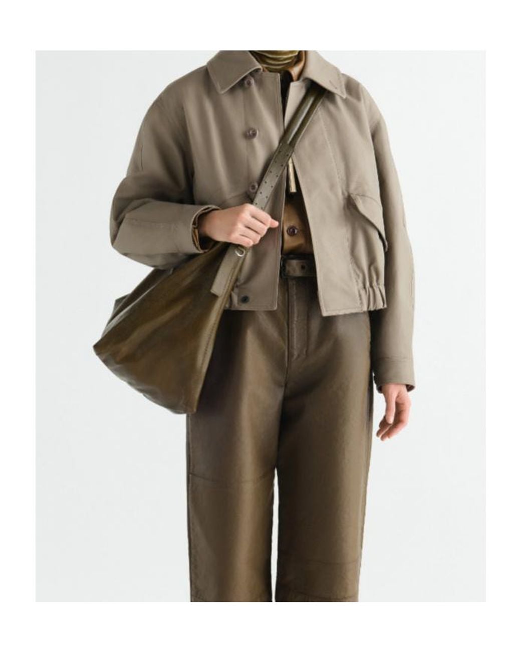 Lemaire Brown Short Blouson