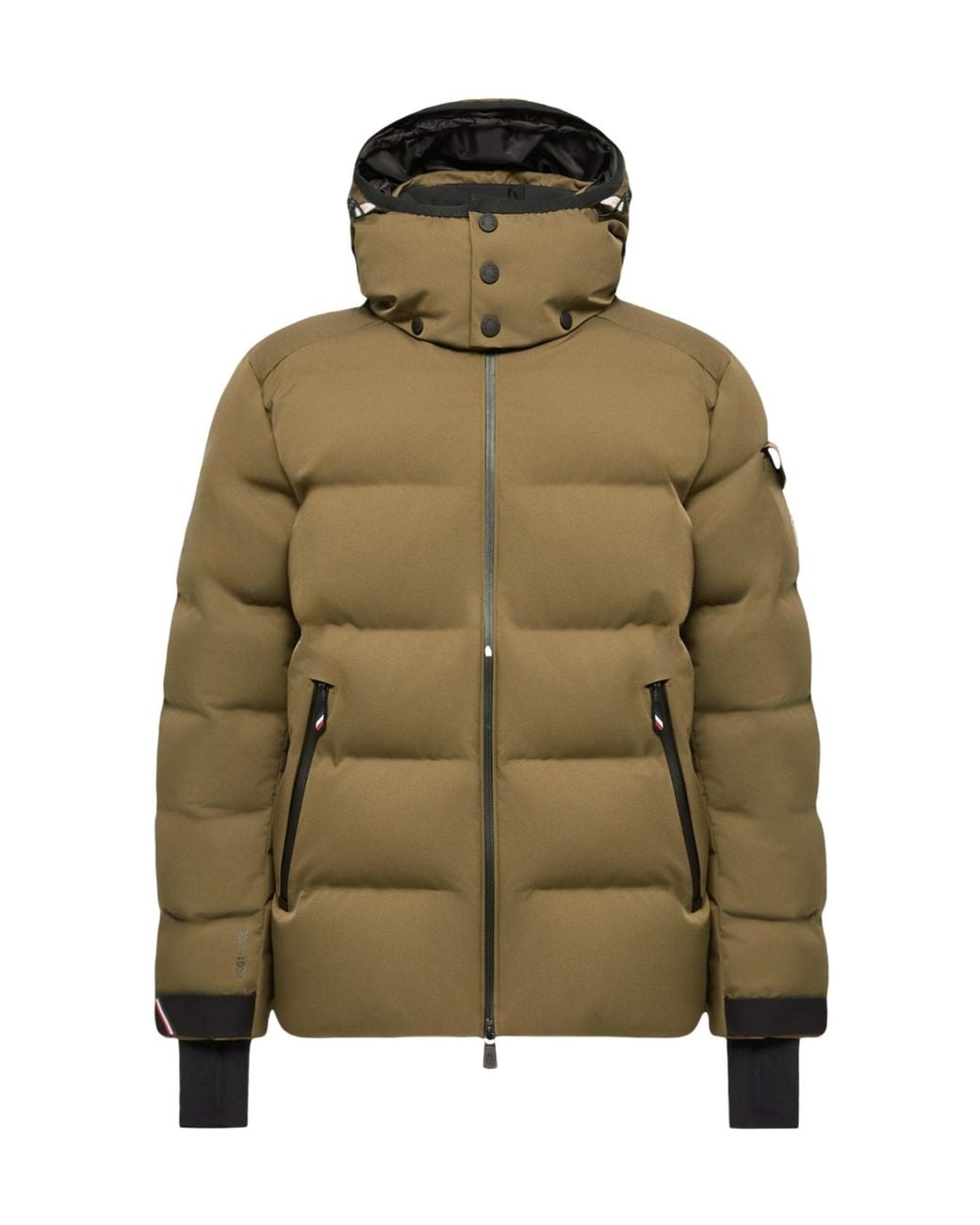 Moncler Green Grenoble Padded Hooded Jacket for men