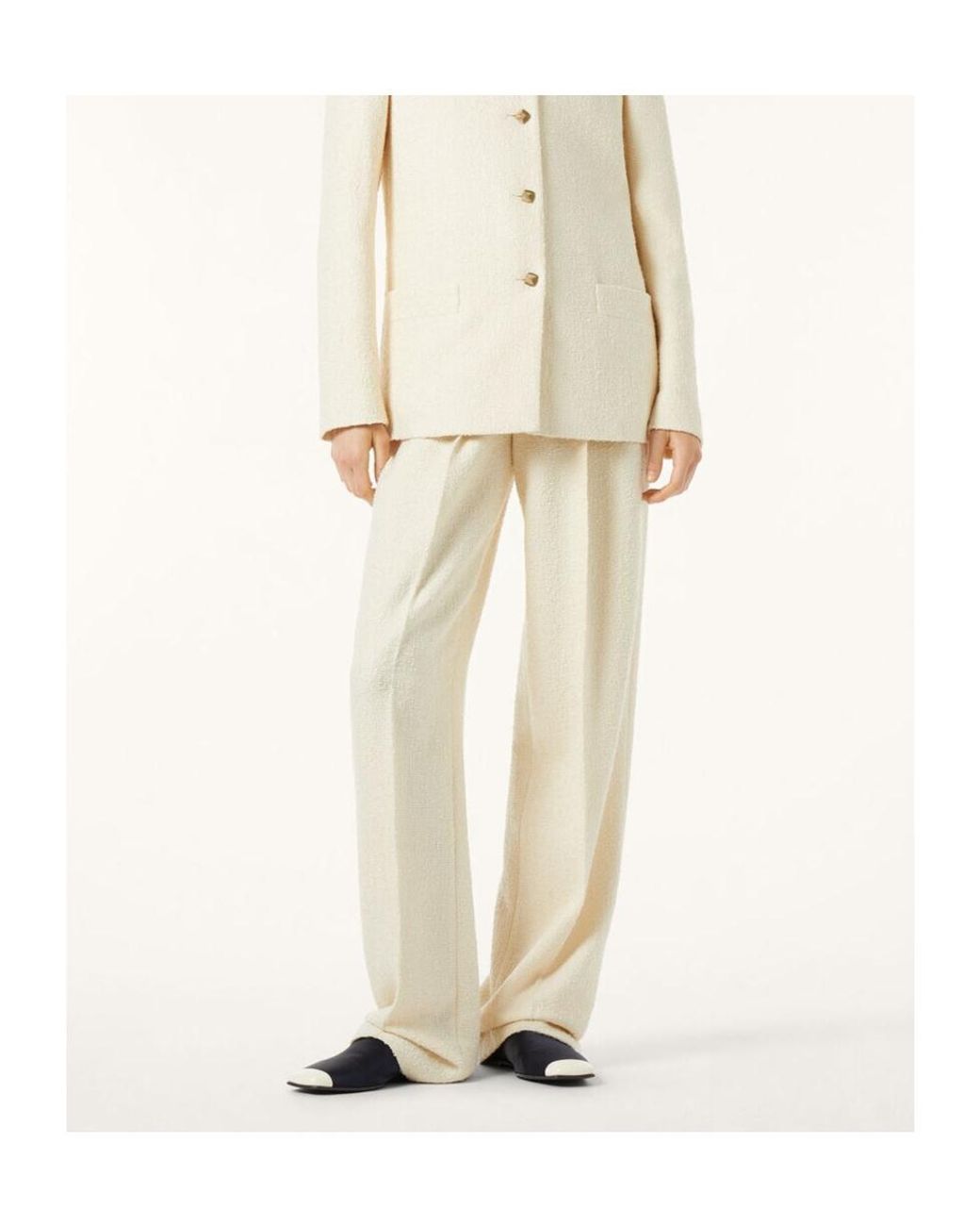 Loro Piana White Hector Trousers