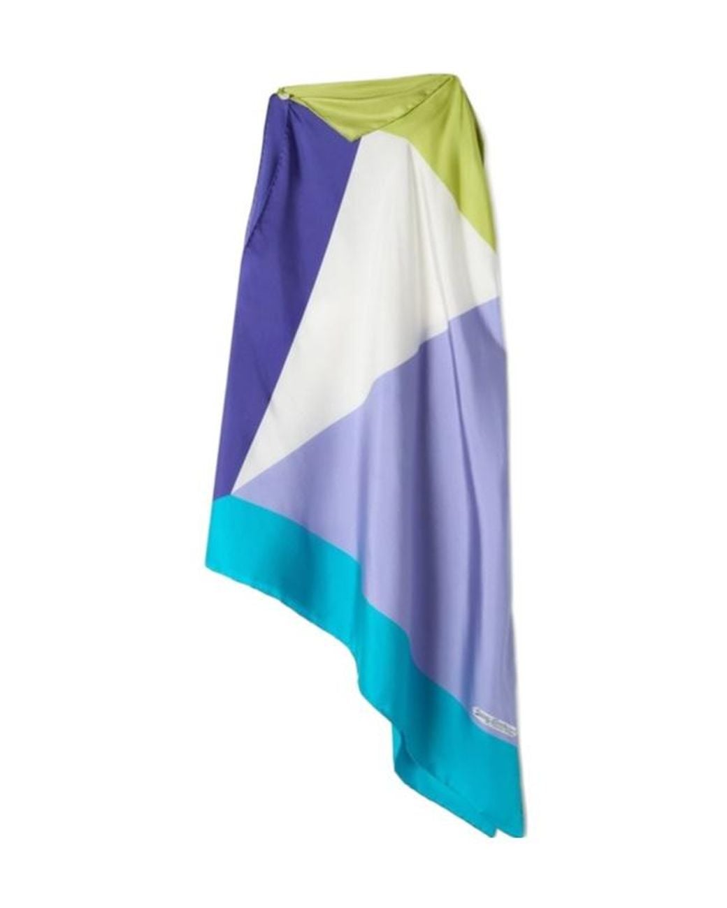 Lanvin Blue Geometric-Pattern Top