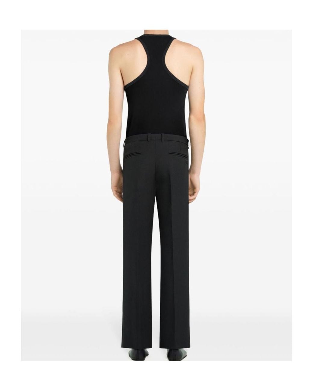 Courreges Black Scuba Tank Top for men