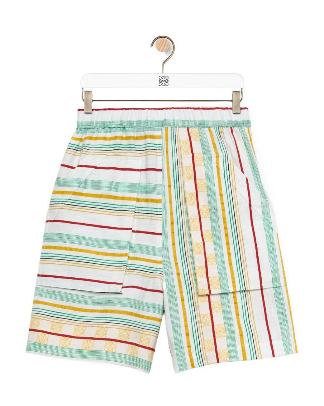 Loewe Green Stripe Workwear Shorts
