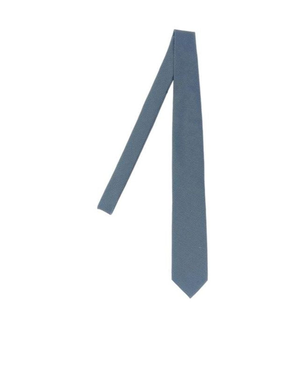 Tom Ford Blue Pointed Tip Satin Tie for men