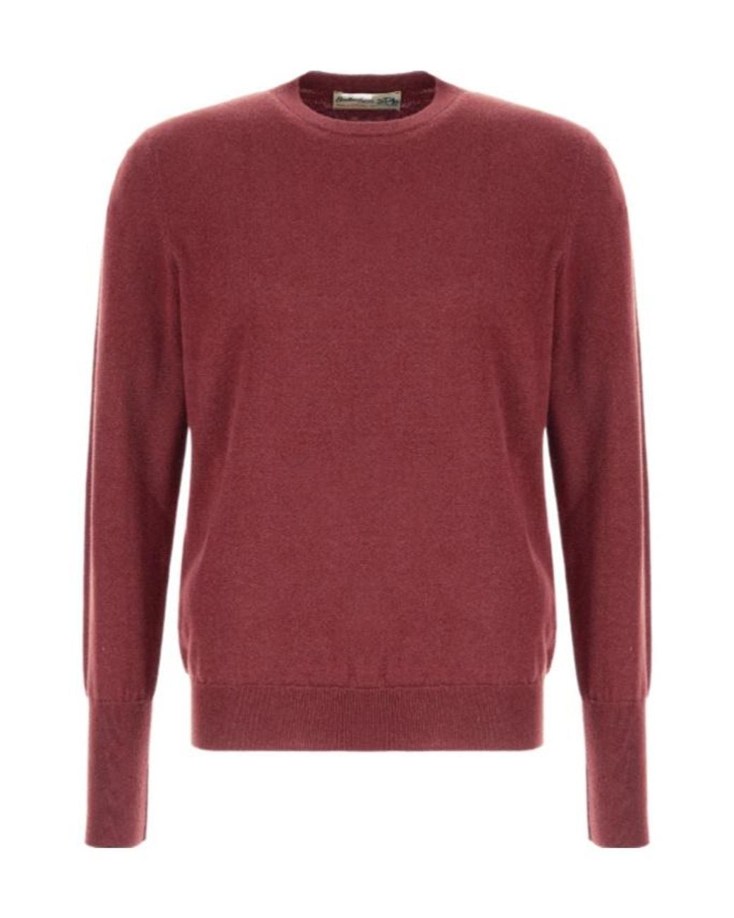 Ballantyne Red Crew-Neck Cashmere Sweater for men