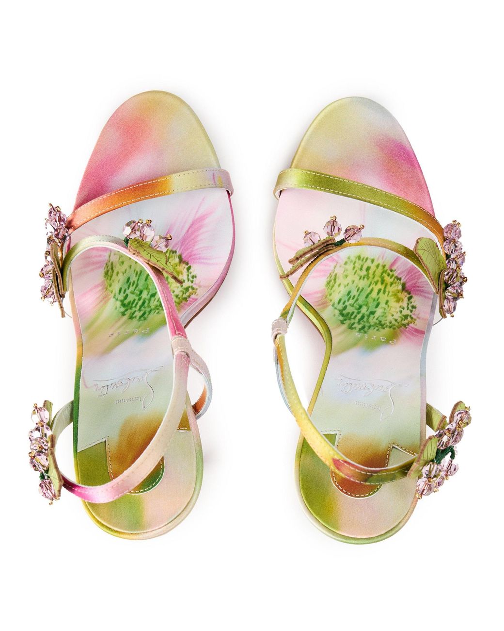Christian Louboutin Pink Transparent Strap Stiletto Sandal