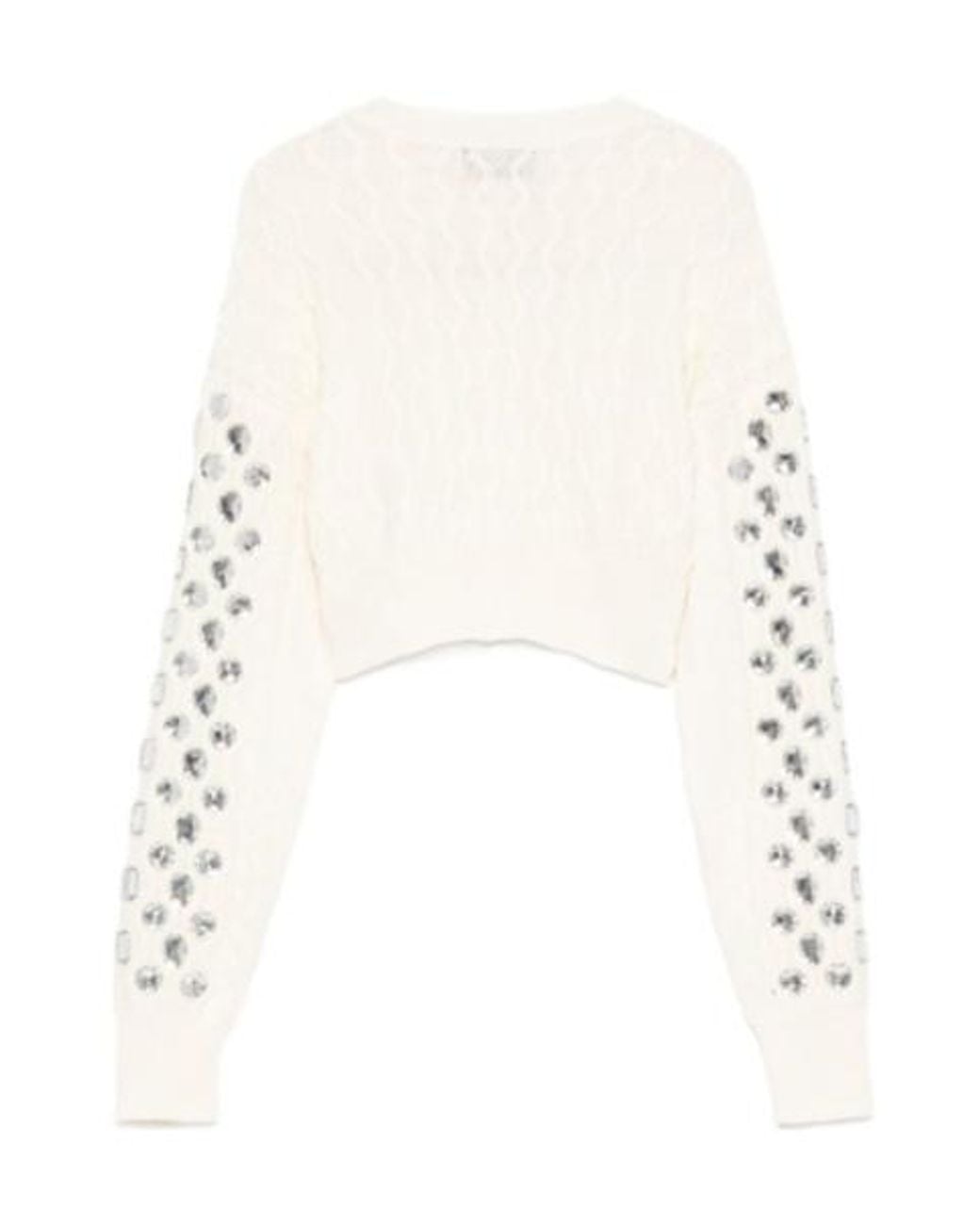GIUSEPPE DI MORABITO White Embellished Button Cardigan