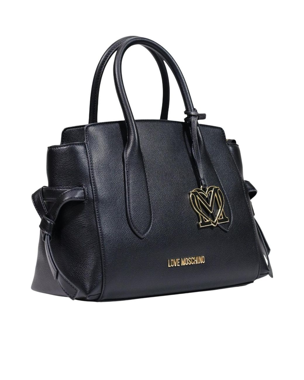 Moschino Black Double-Handled Shoulder Bag