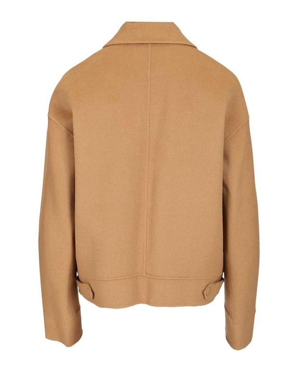 Max Mara Brown Studio Fiero Button-Up Jacket