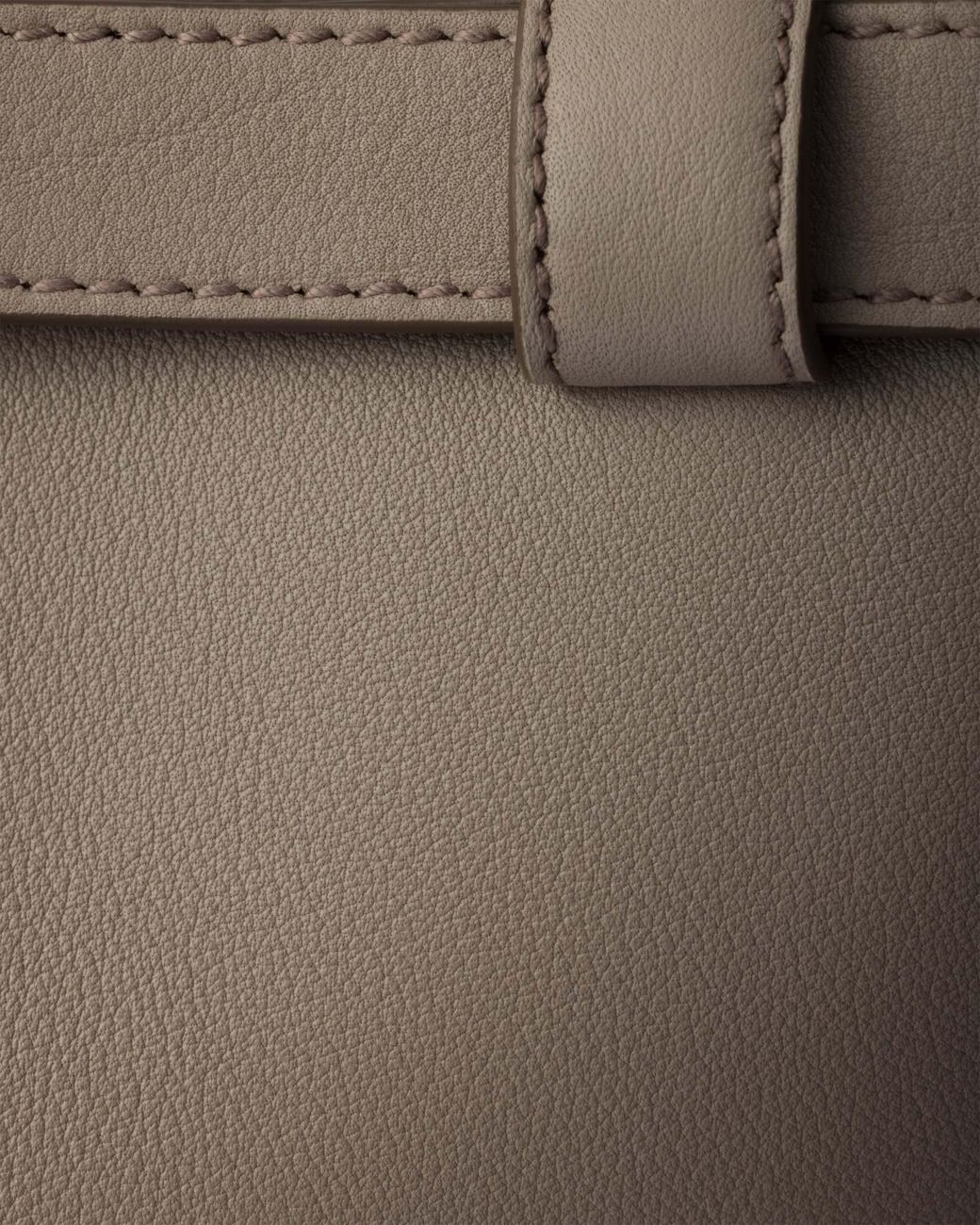Prada Brown Buckle Medium Leather Handbag With Double Belt