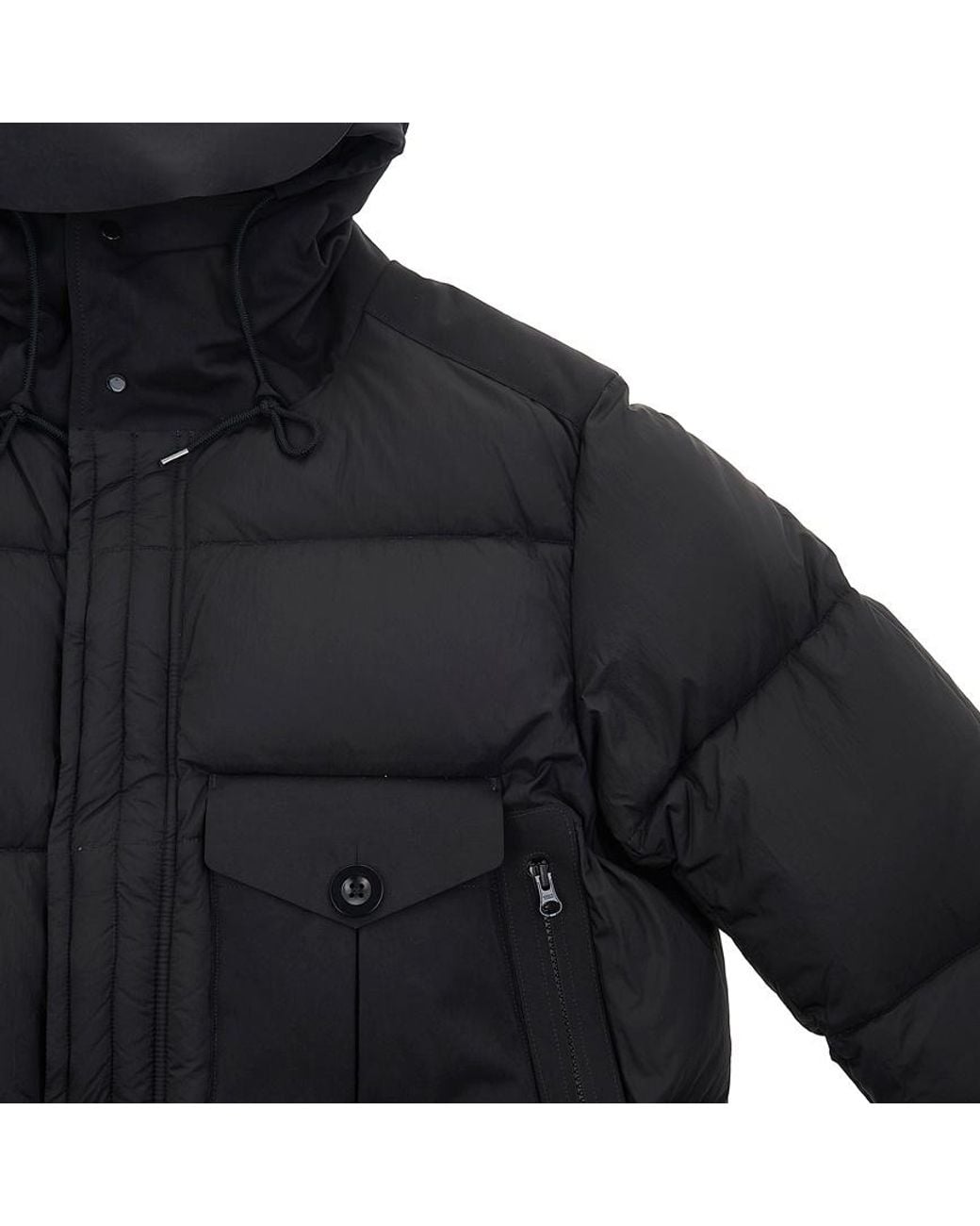 C P Company Blue Hooded Puffer Jacket for men