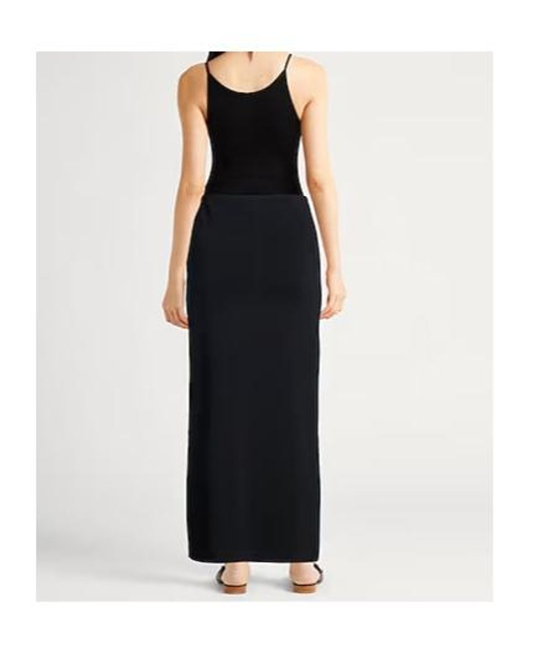 Max Mara Black Fitted Midi Skirt