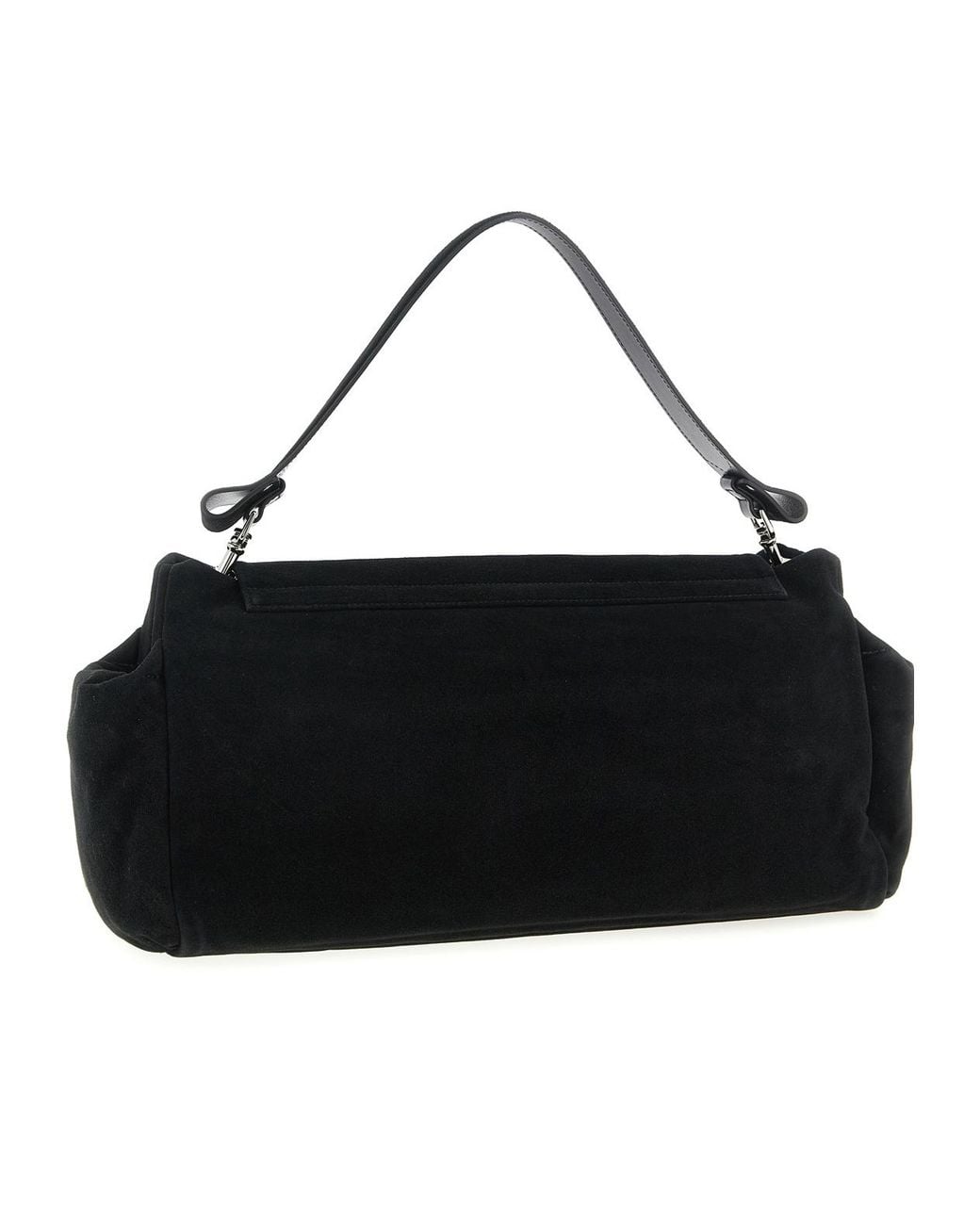 Vivienne Westwood Black Logo Plaque Top Handle Shoulder Bag