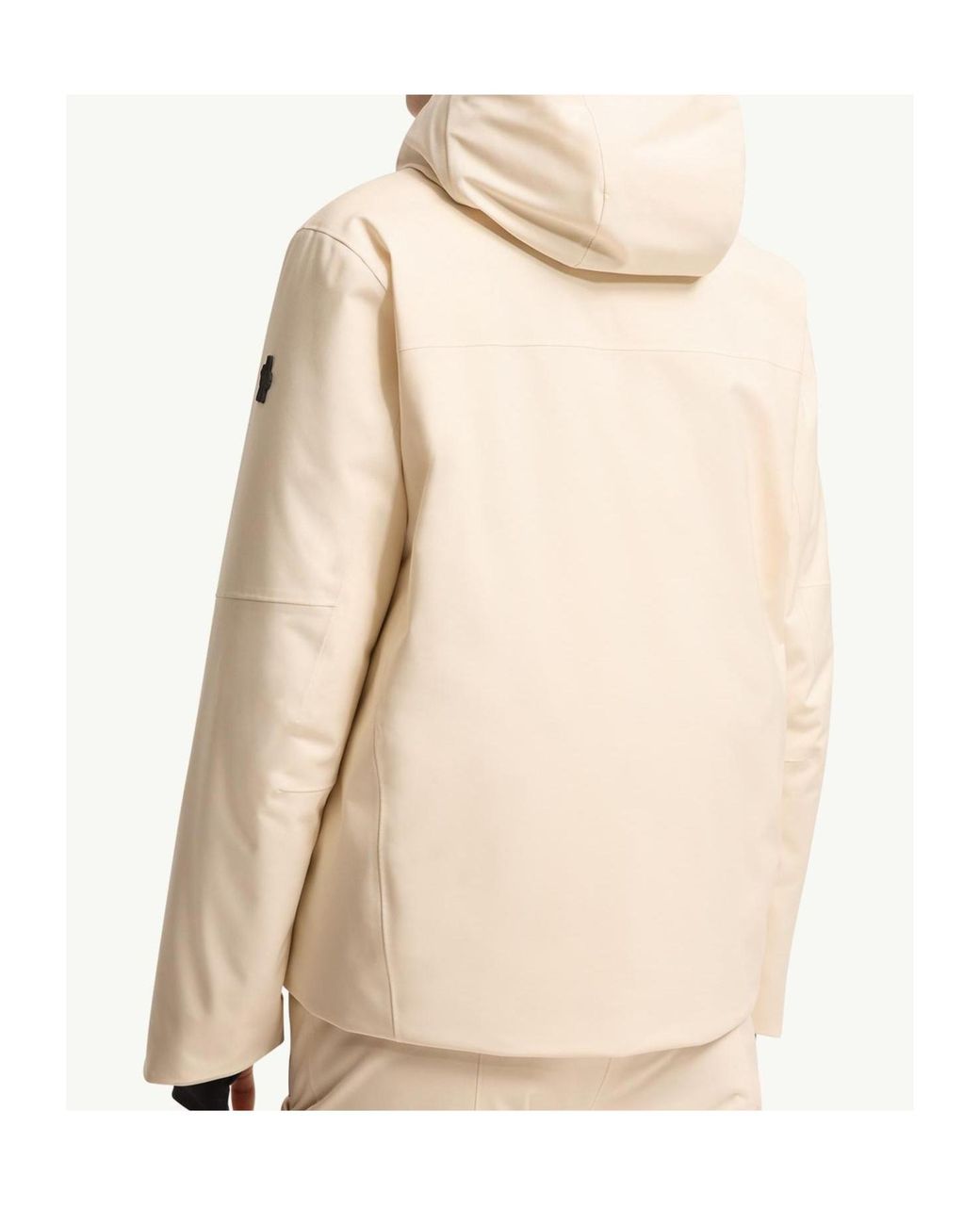 Moncler Natural Chanavey Hooded Ski Jacket