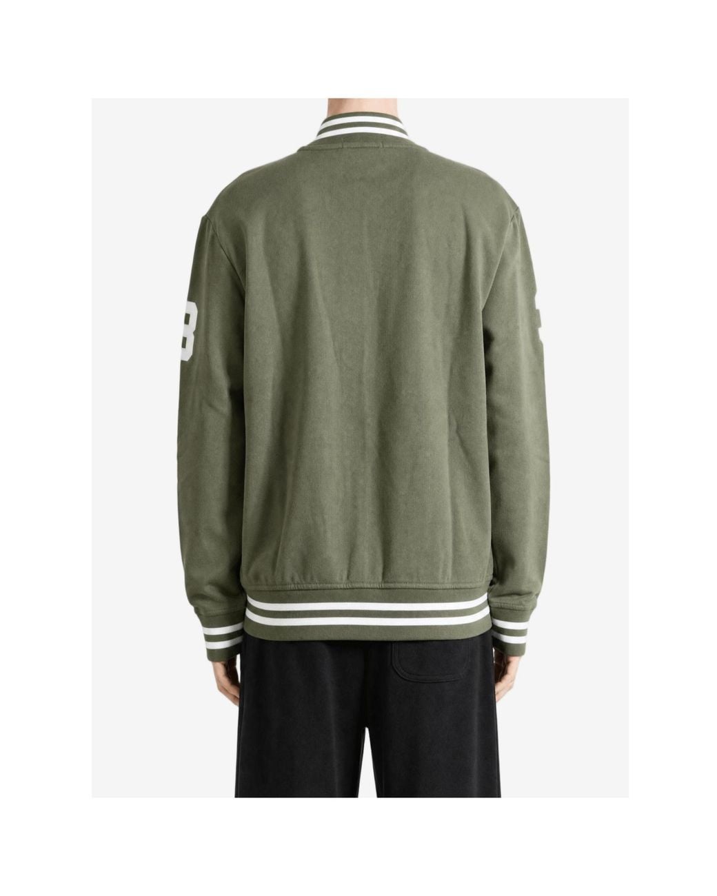 Polo Ralph Lauren Green Pony Embroidered Varsety Jacket for men