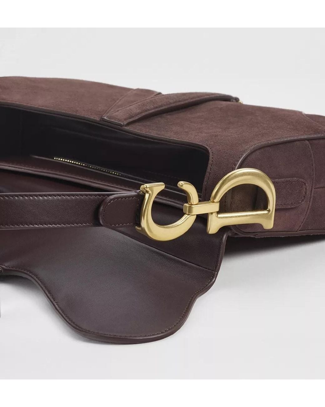 Dior Brown Saddle Bag With Strap