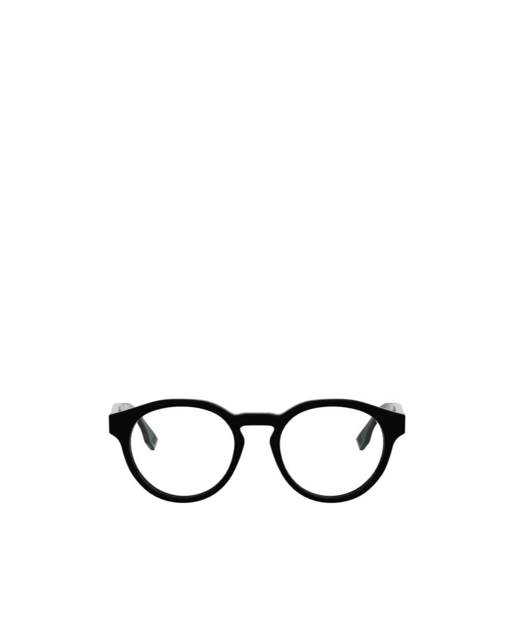 Fendi White Eyewear Round Frame Glasses for men