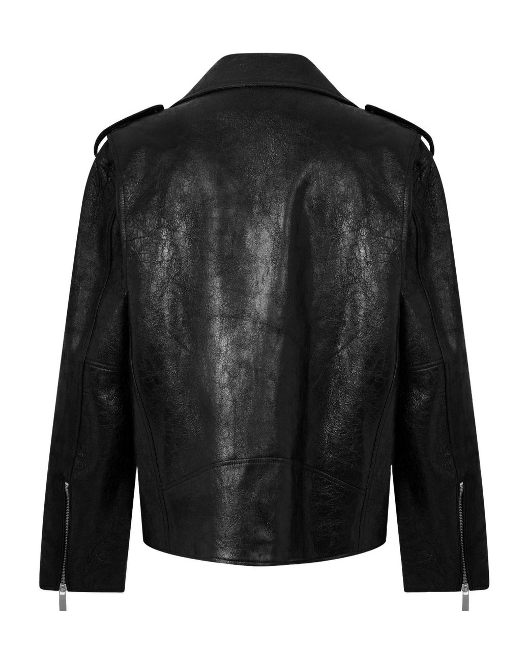 Off-White c/o Virgil Abloh Black Lethr Biker Jkt Sn99 for men