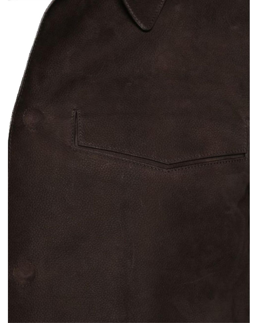 Tom Ford Brown Nubuck Leather Jacket for men