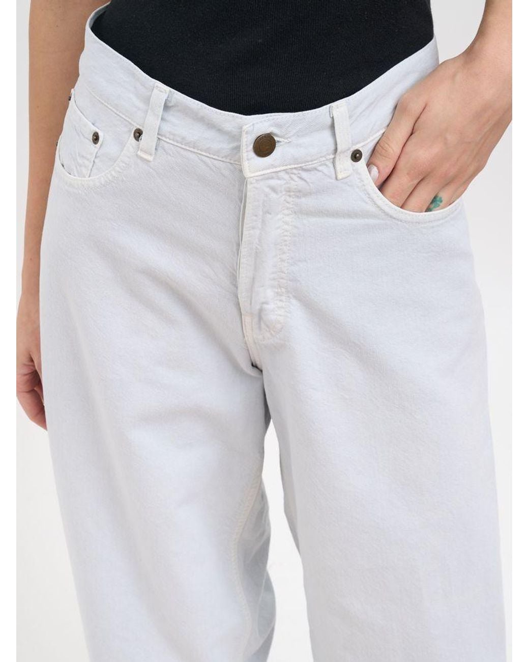 Haikure Gray Logo Jeans