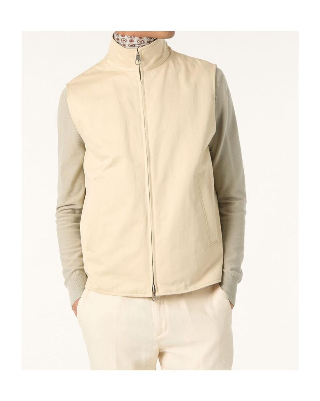 Loro Piana Natural Sleeveless Vest for men