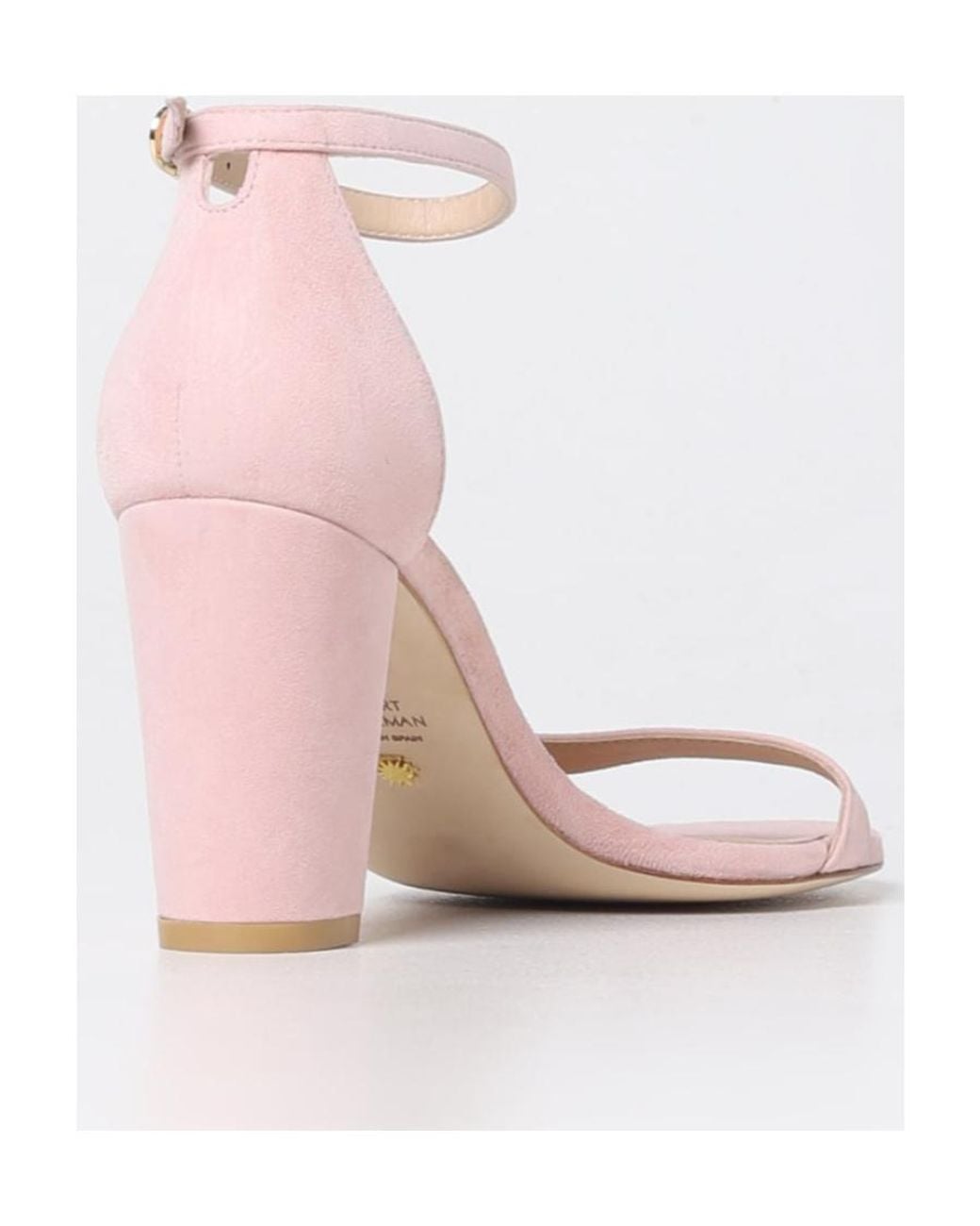 Stuart Weitzman Pink Open-Toed High-Heeled Sandals
