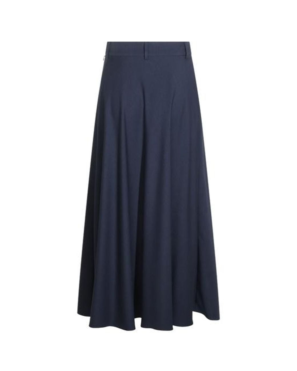 Herno Blue Pleated Maxi Skirt