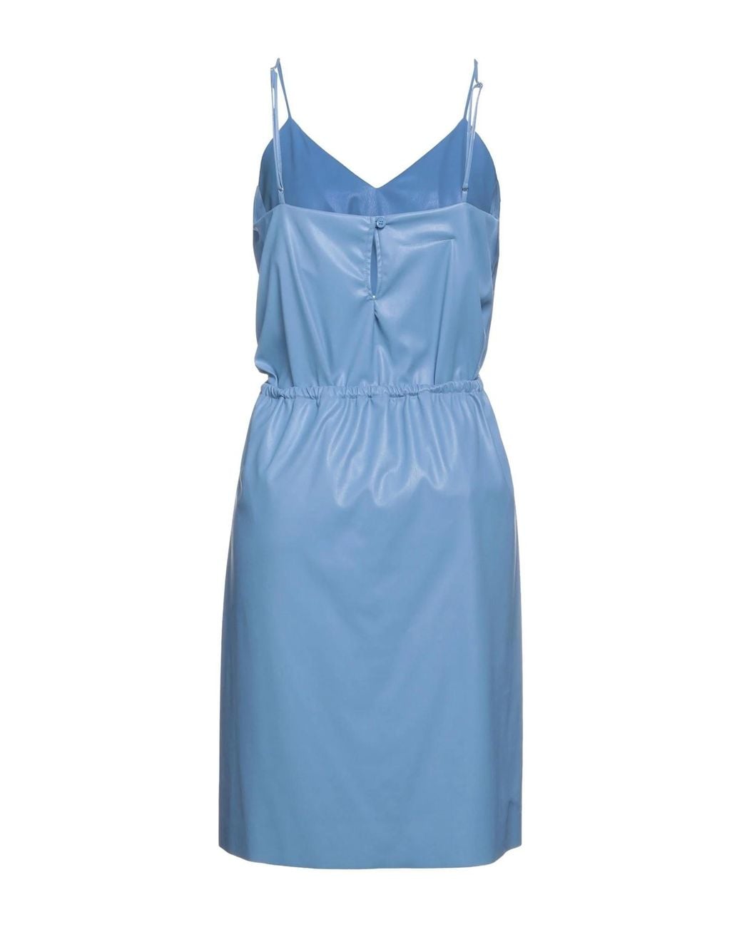 MM6 by Maison Margiela Blue Sleeveless V-Neck Dress