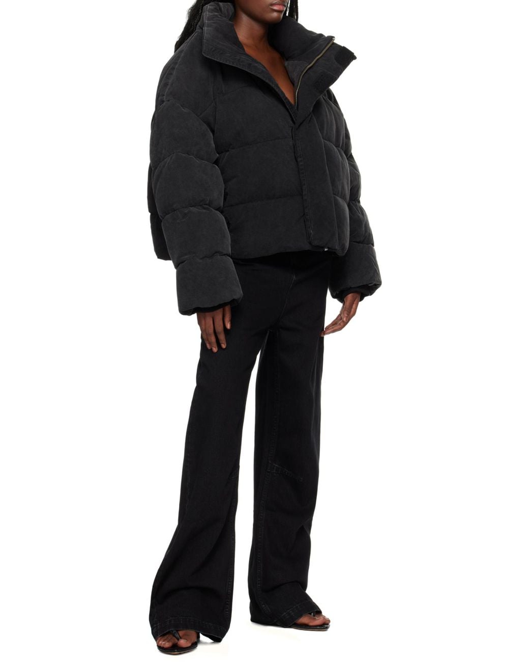 Entire studios Black Mml Quilted Puffer Jacket for men