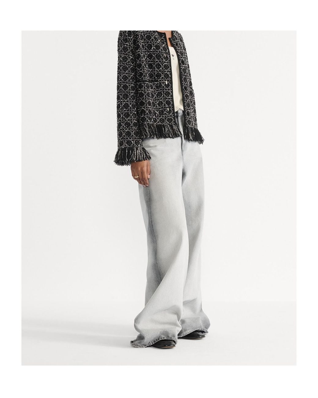 Dior Gray Flared Jeans