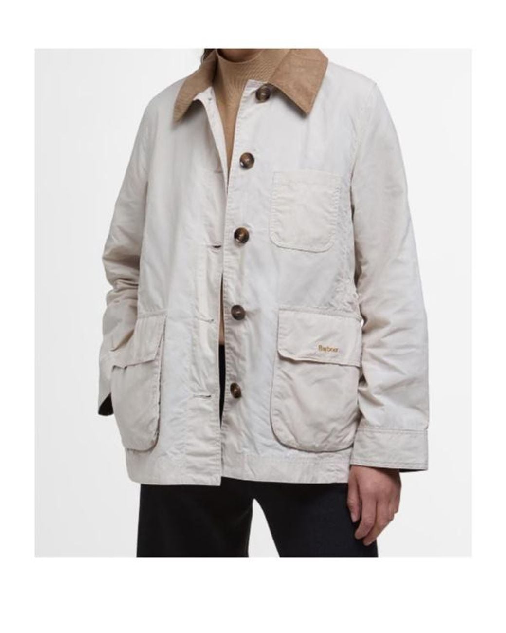 Barbour Gray Averie Showerproof Jacket