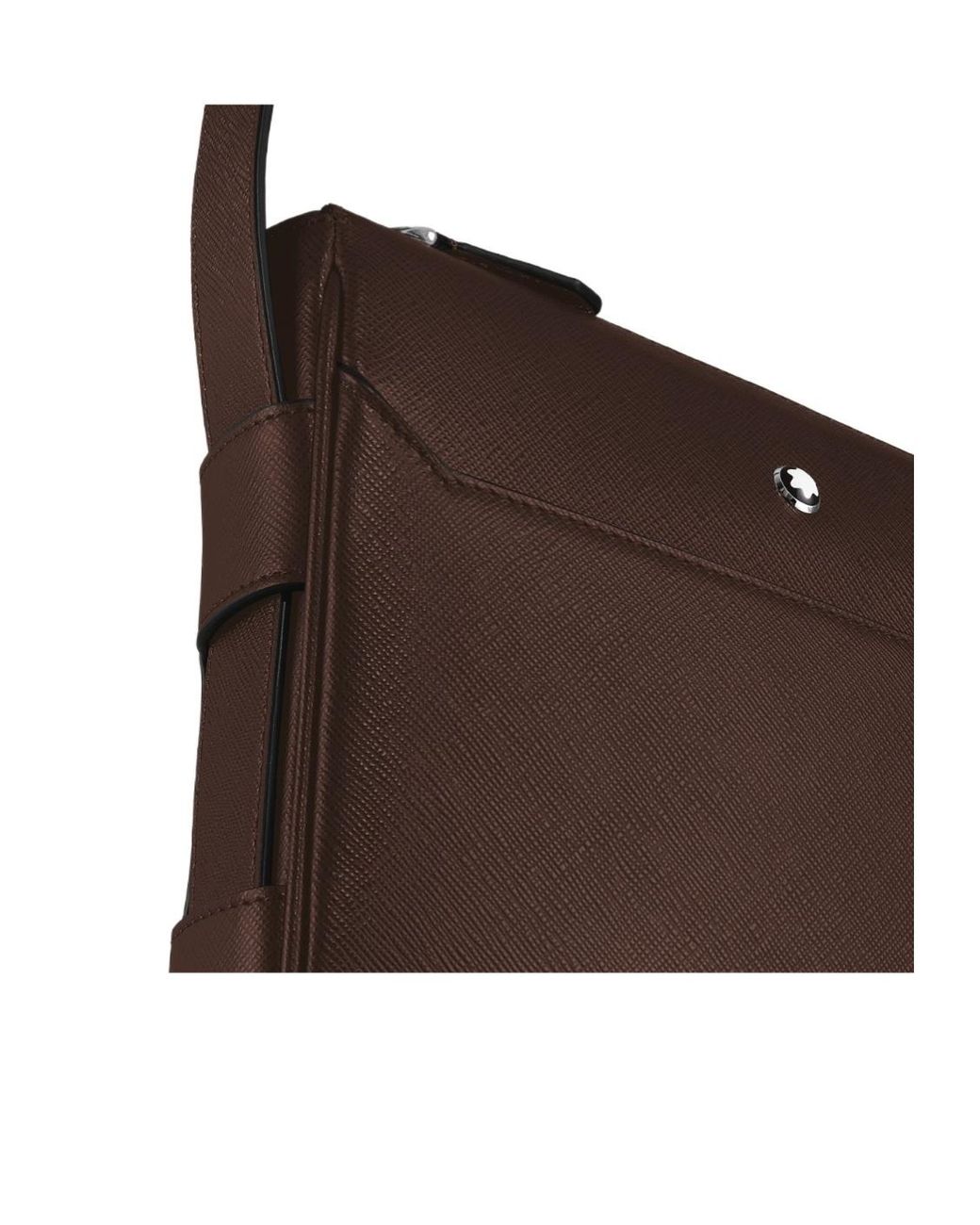 Montblanc Brown Vertical Belt Messenger Bag for men