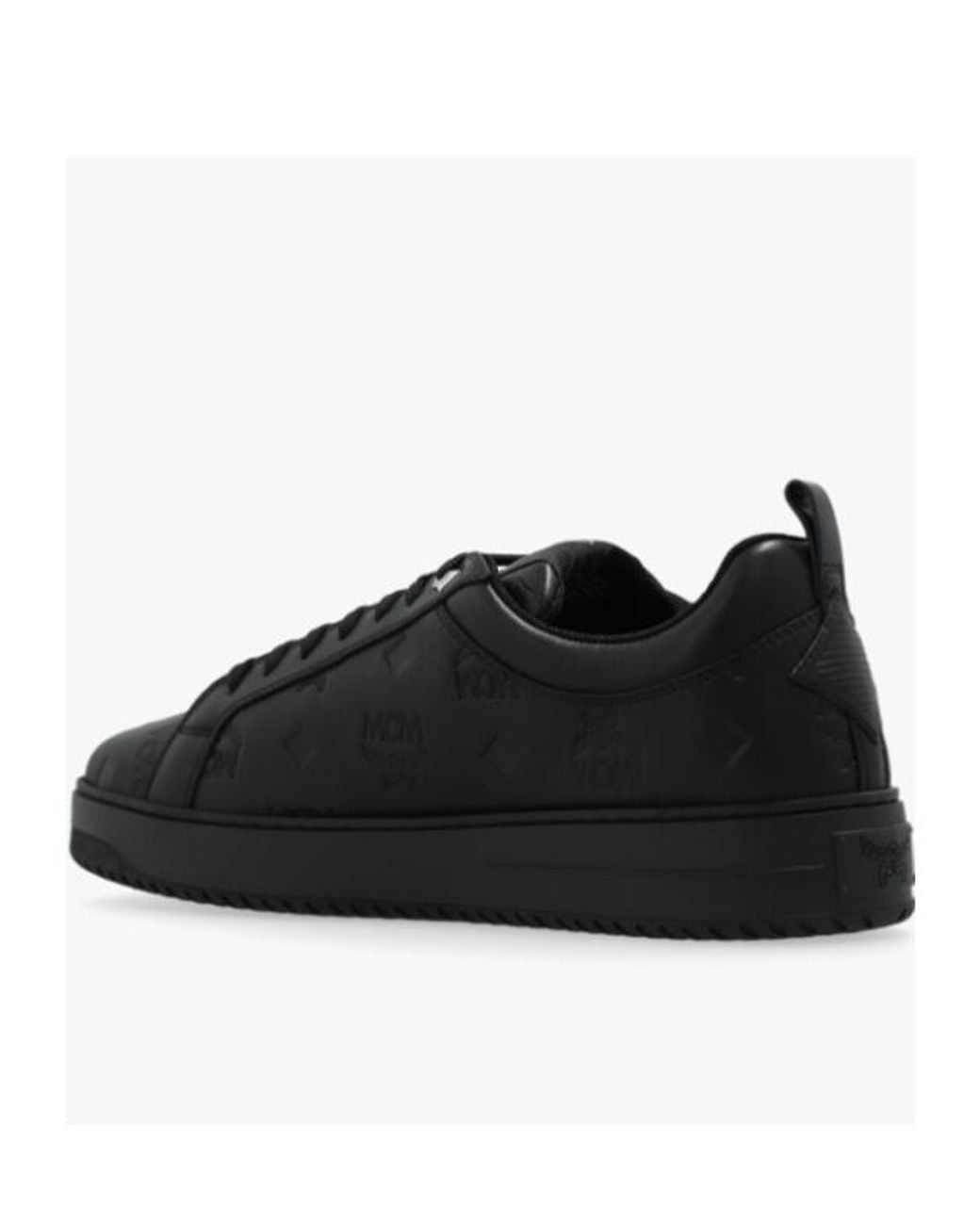MCM Black Low-Cut Lace Casual Sneakers for men