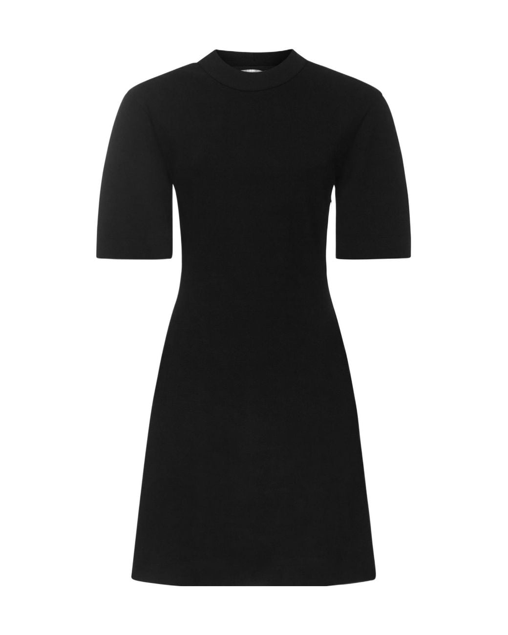 McQueen Black Logo Print Mini Dress