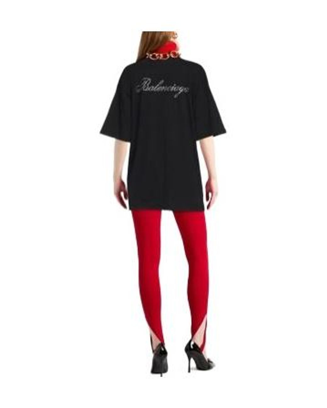 Balenciaga Black Loose Short-Sleeved T-Shirt