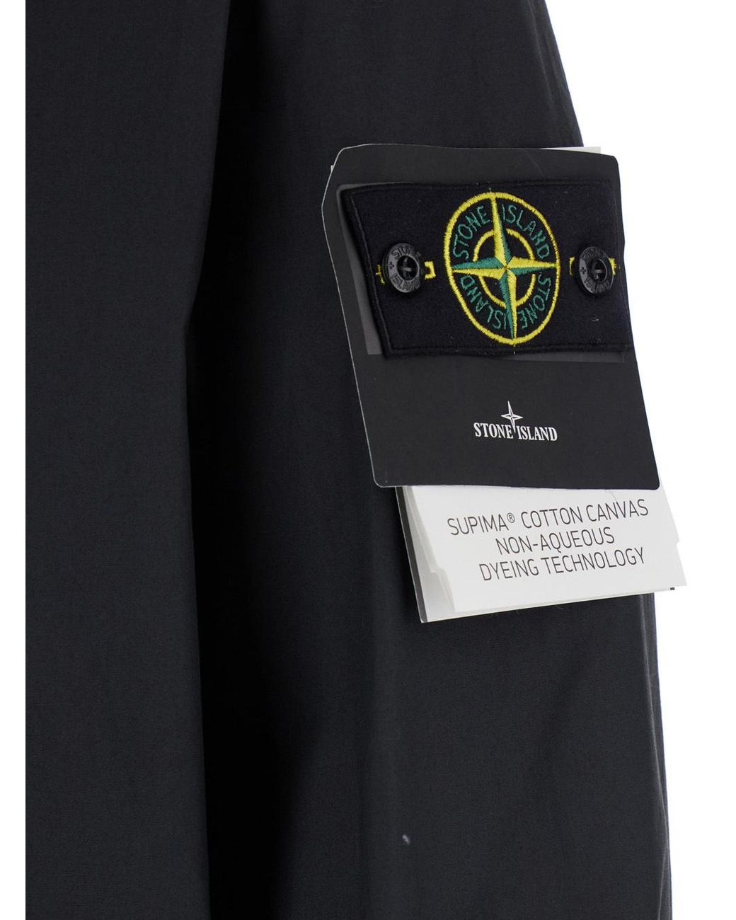 Stone Island Blue Watro-Tc Hooded Jacket for men