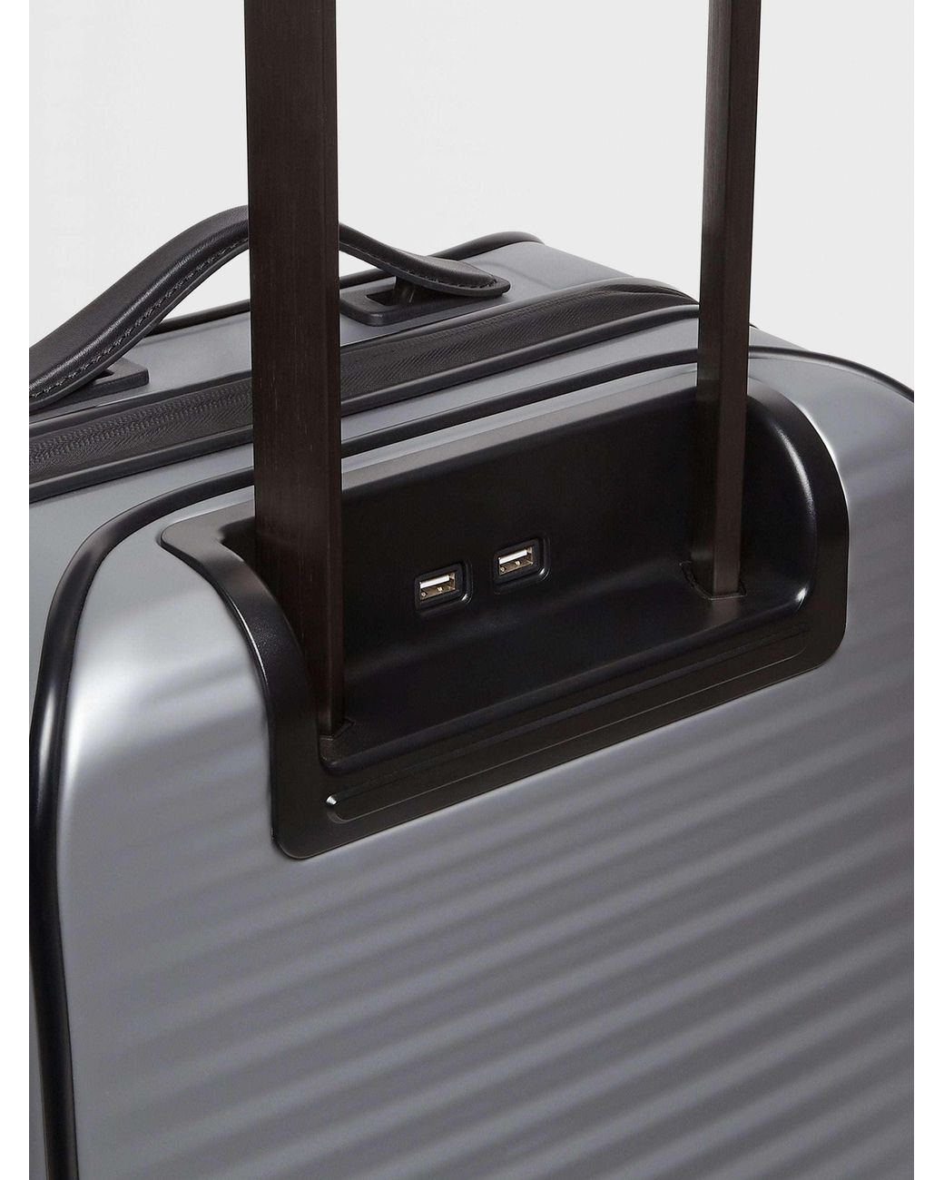 Zegna Gray Leggerissimo Trolley Suitcase for men