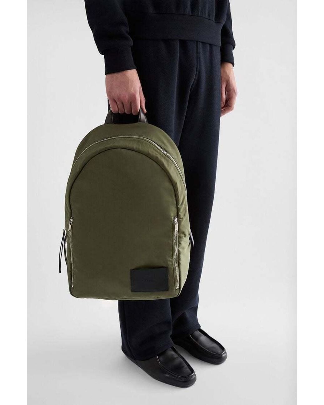 Jil Sander Green Urban Zip Pocket Backpack for men