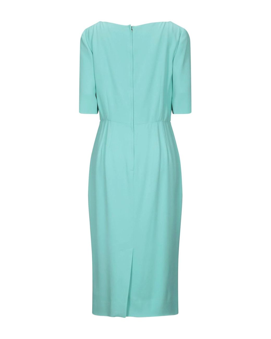 Dolce & Gabbana Green Minimalist Dress