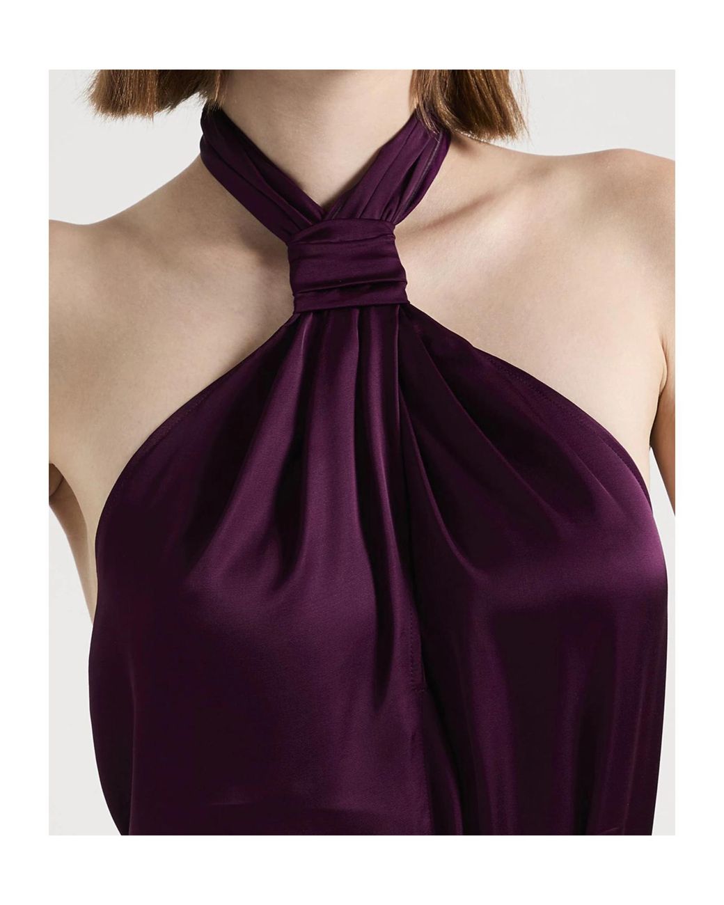 MAX&Co. Purple Halter Neck Top