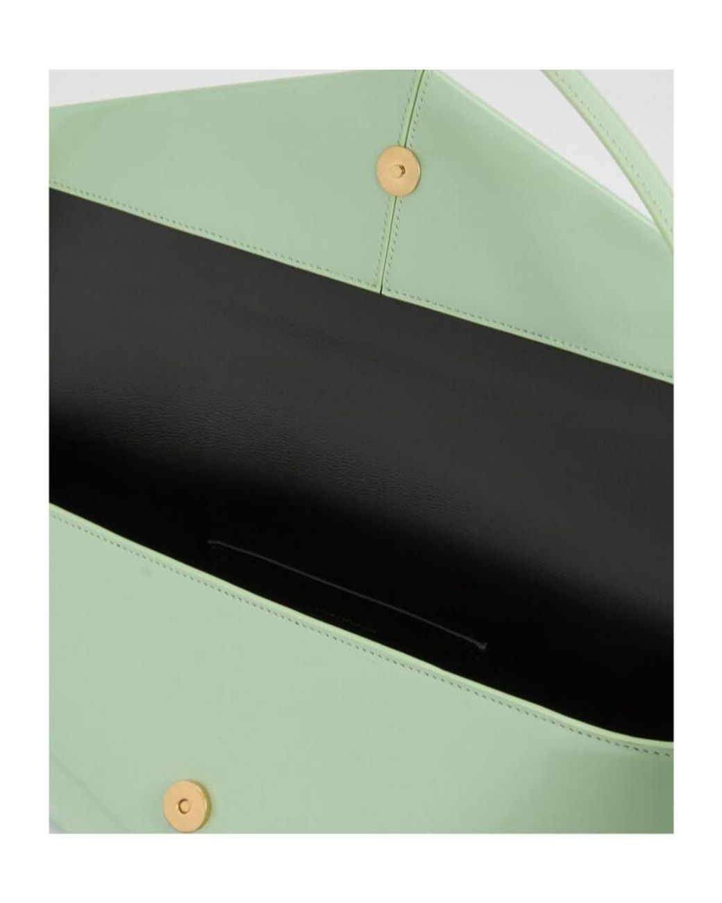 Jil Sander Green Kante Flap Shoulder
