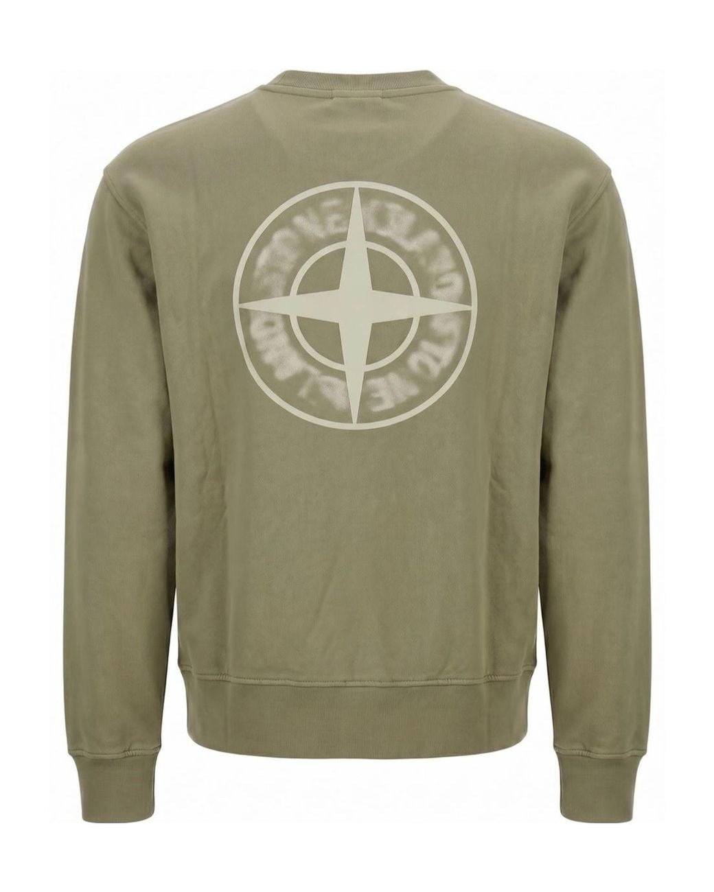 Stone Island Green Crew Neck Sweatshirt for men
